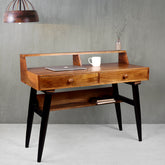 Austin Mid-Century Study Table with two Drawers